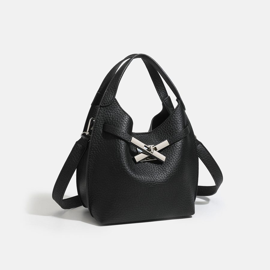 Softleder Bucket Bag mit Lychee-Narbung view 9