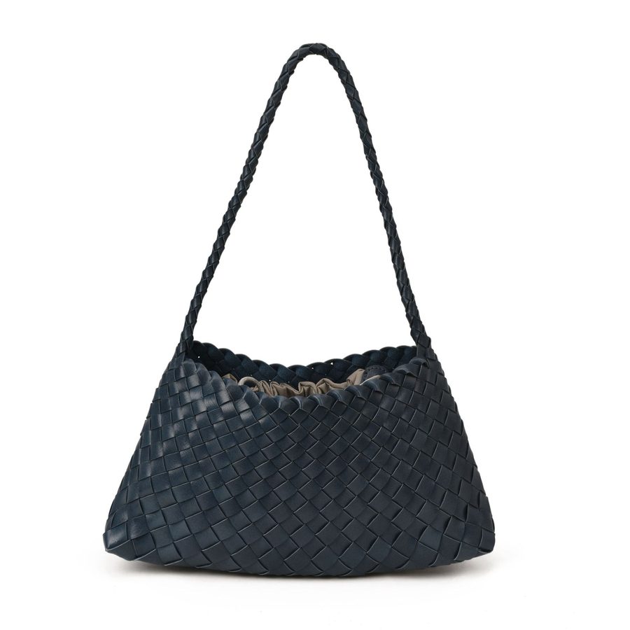 Handmade PU Woven Basket Shoulder Bag view 4