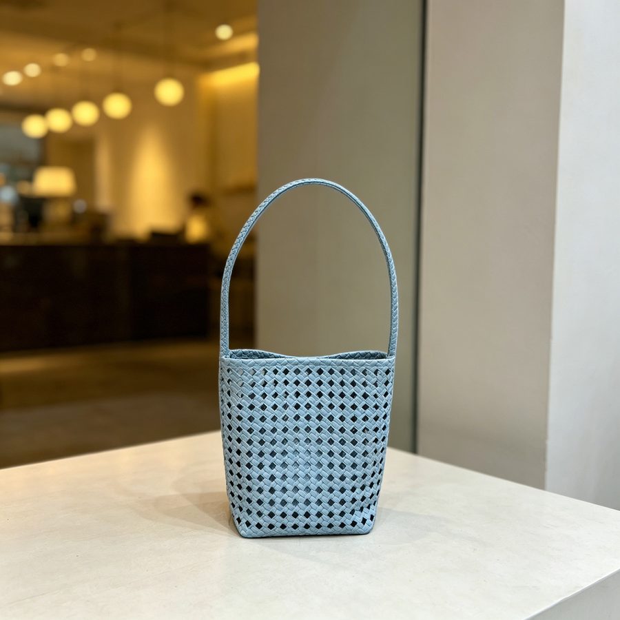 Weiche Leder geflochtene Korb-Schultertasche view 12