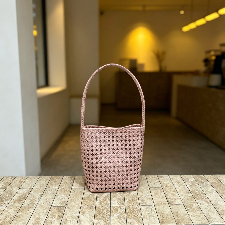 Weiche Leder geflochtene Korb-Schultertasche view 8