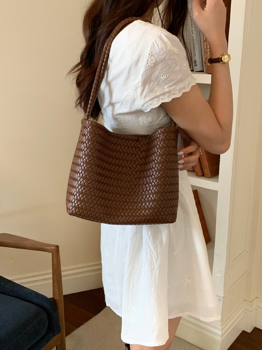 Woven Basket Shoulder Bag view 7