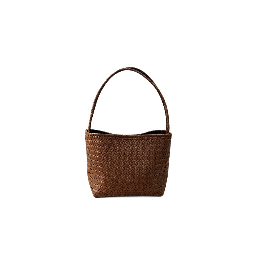 Soft Leather Woven Basket Bag view 5