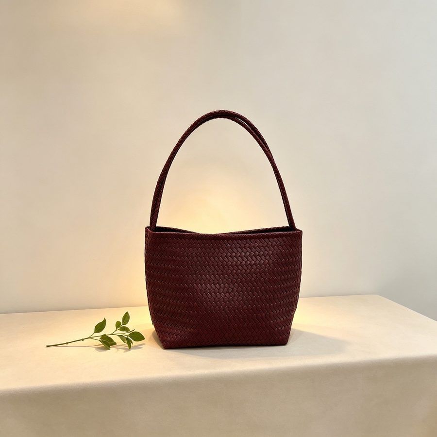 Soft Leather Woven Basket Bag view 8