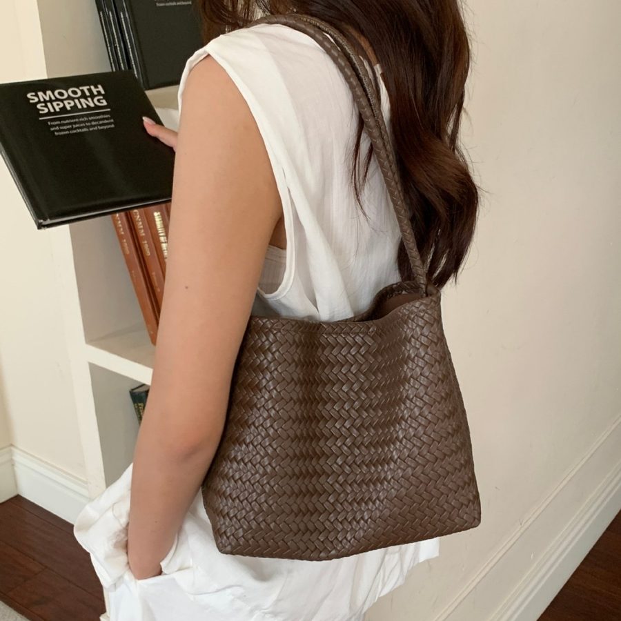 Woven Basket Shoulder Bag view 4