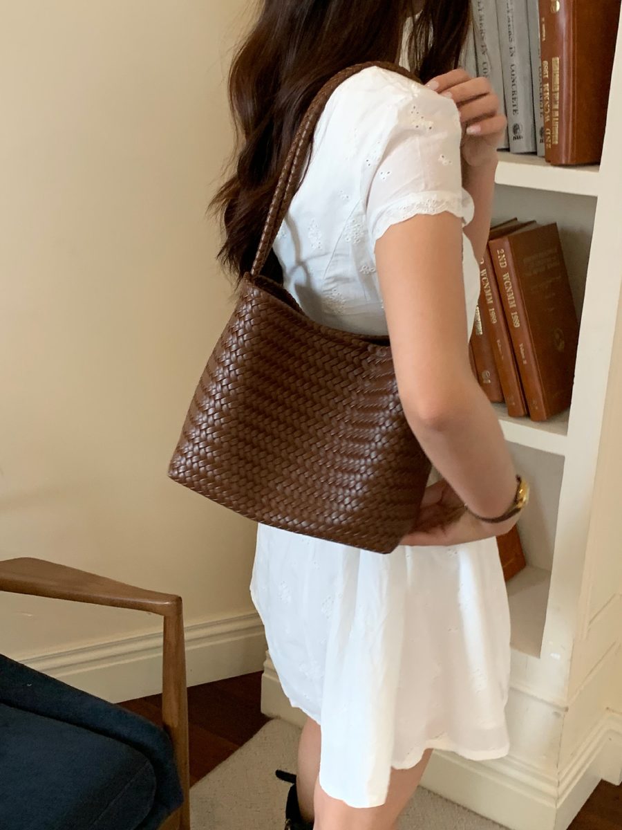 Woven Basket Shoulder Bag view 7