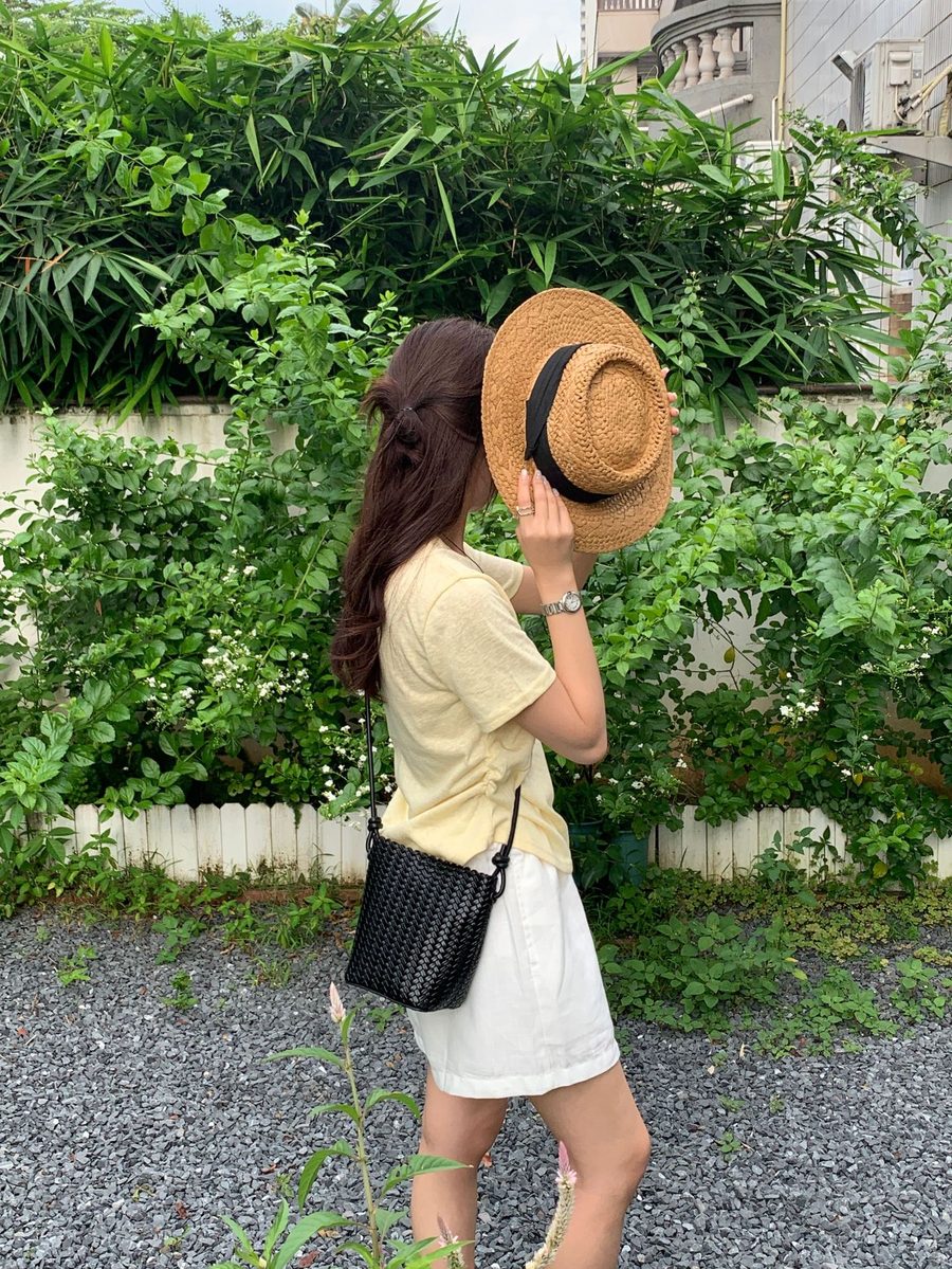Woven Bucket Crossbody Bag view 6