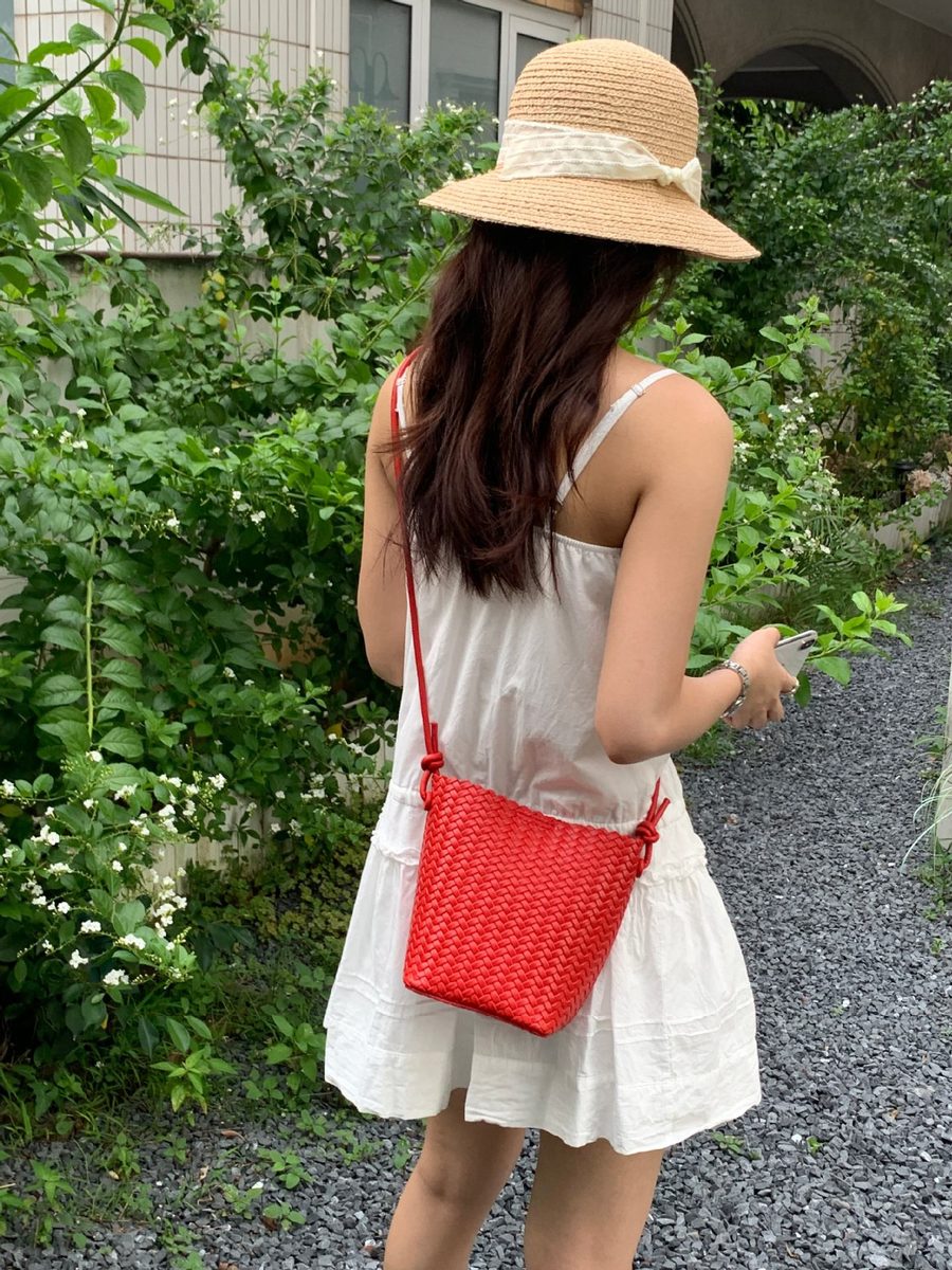 Woven Bucket Crossbody Bag view 7