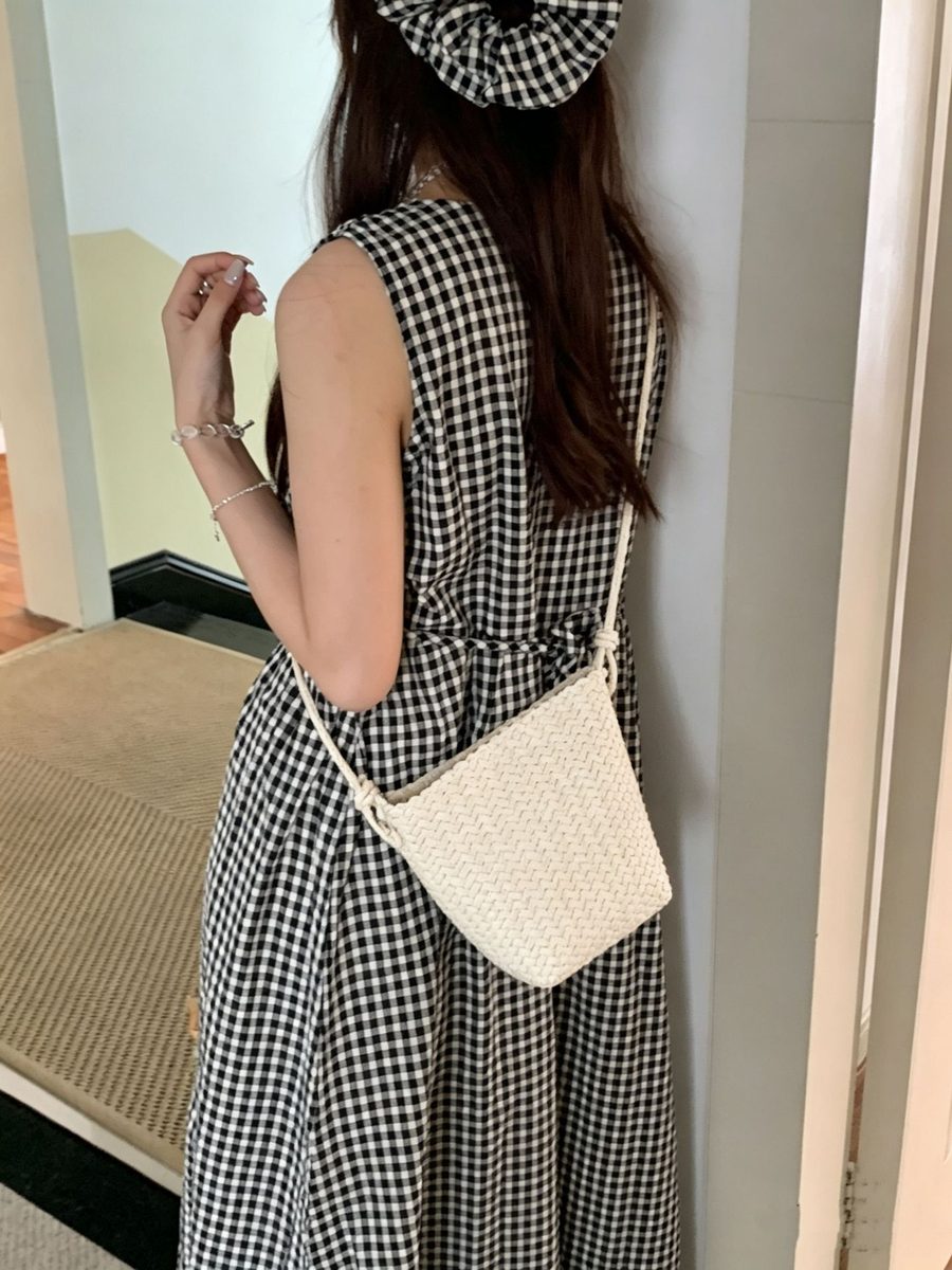 Woven Bucket Bag Casual Crossbody Mini view 9