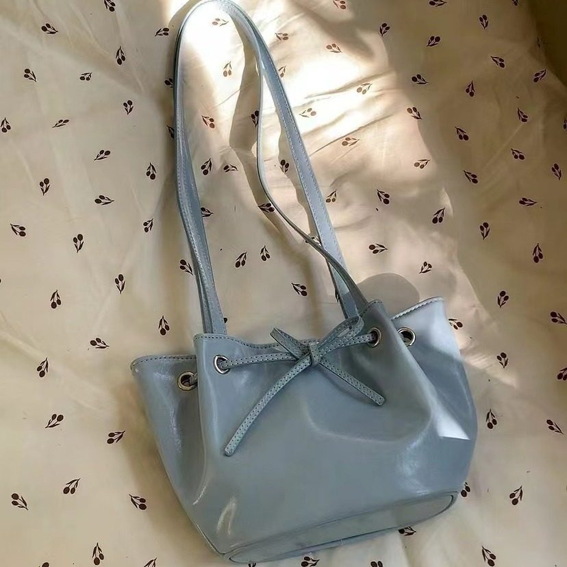 Bow Bucket Shoulder Top-Handle Bag view 3