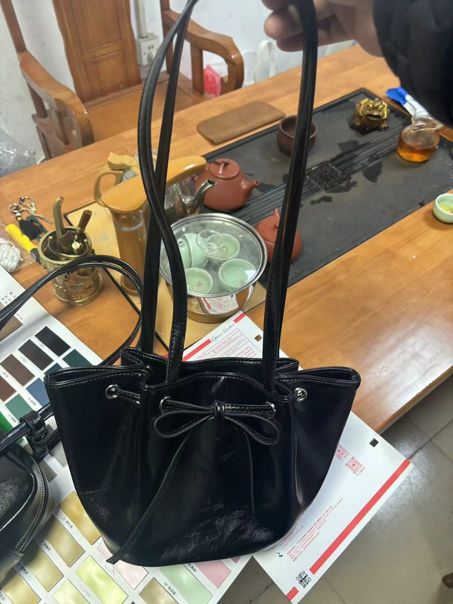 Bow Bucket Shoulder Top-Handle Bag view 8