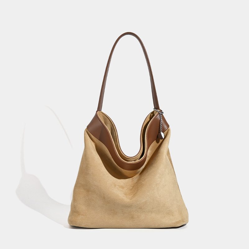 Frosted Leather Bucket Shoulder Bag view 7