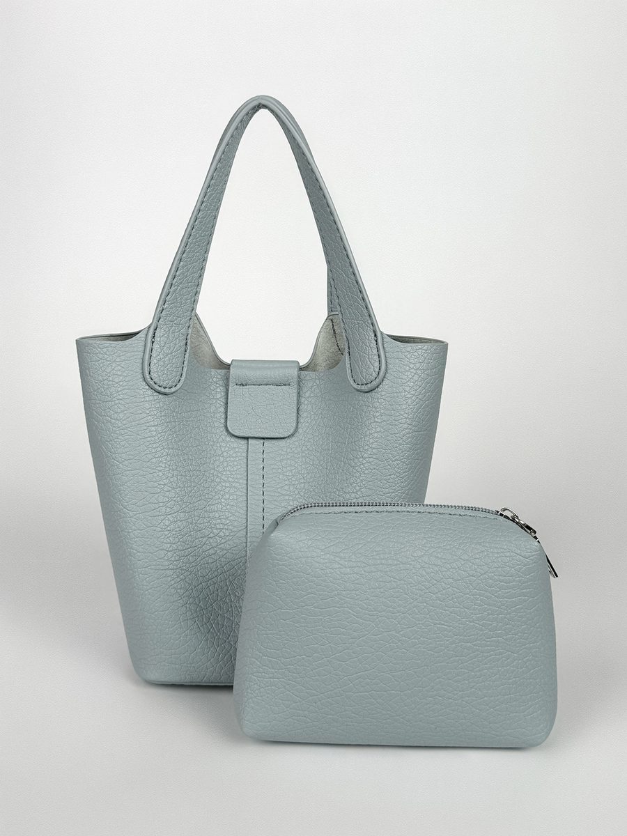 PU Leather Mini Bucket Crossbody Bag view 10