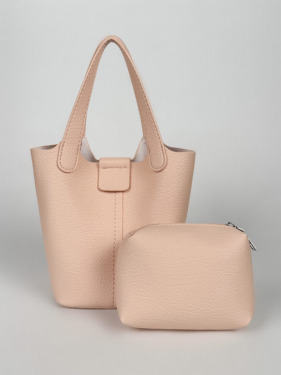 PU Leather Mini Bucket Crossbody Bag view 12