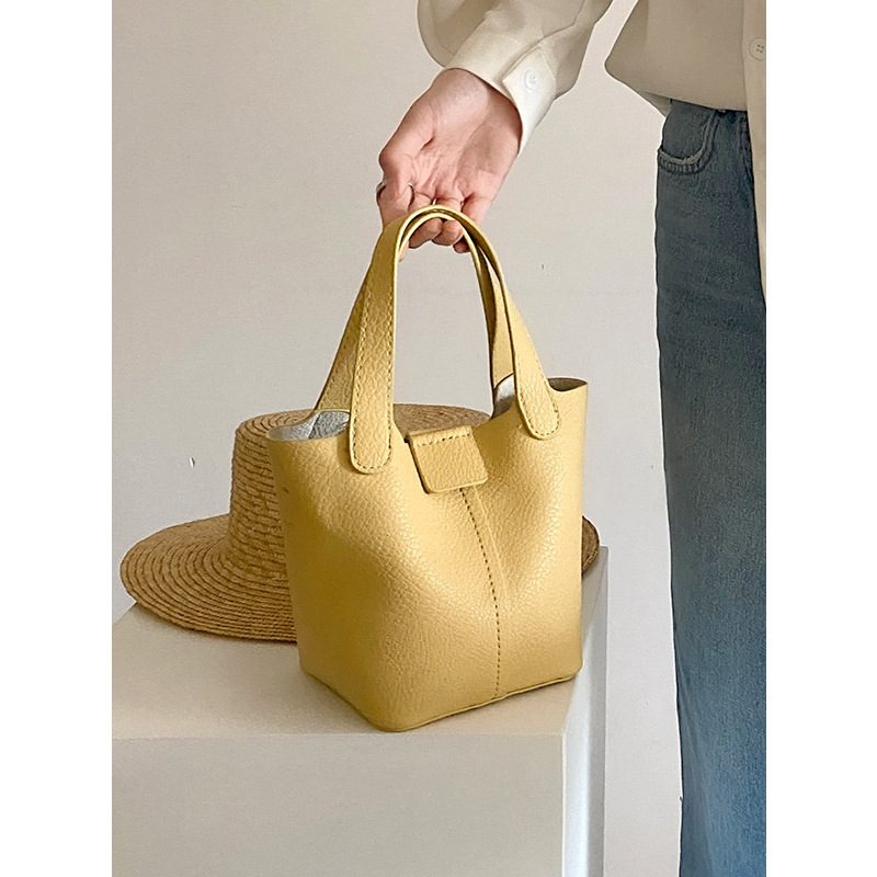 PU Leather Mini Bucket Crossbody Bag view 2