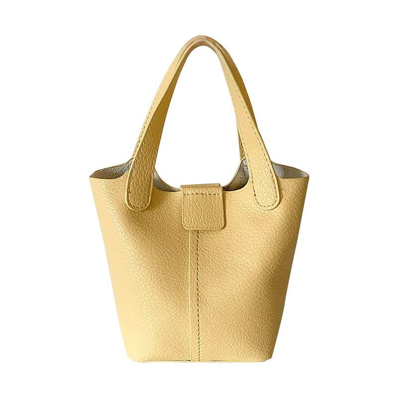 PU Leather Mini Bucket Crossbody Bag view 5