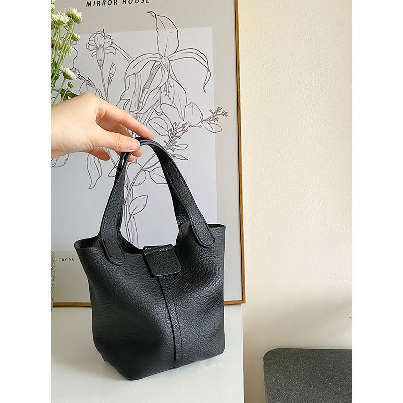 PU Leather Mini Bucket Crossbody Bag view 7