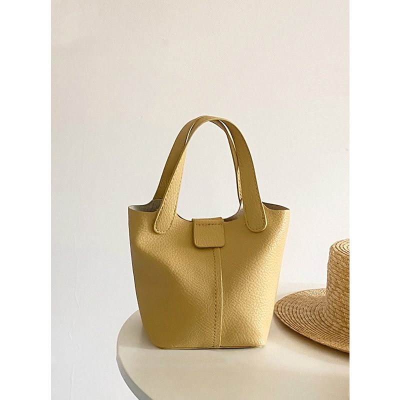 PU Leather Mini Bucket Crossbody Bag view 8