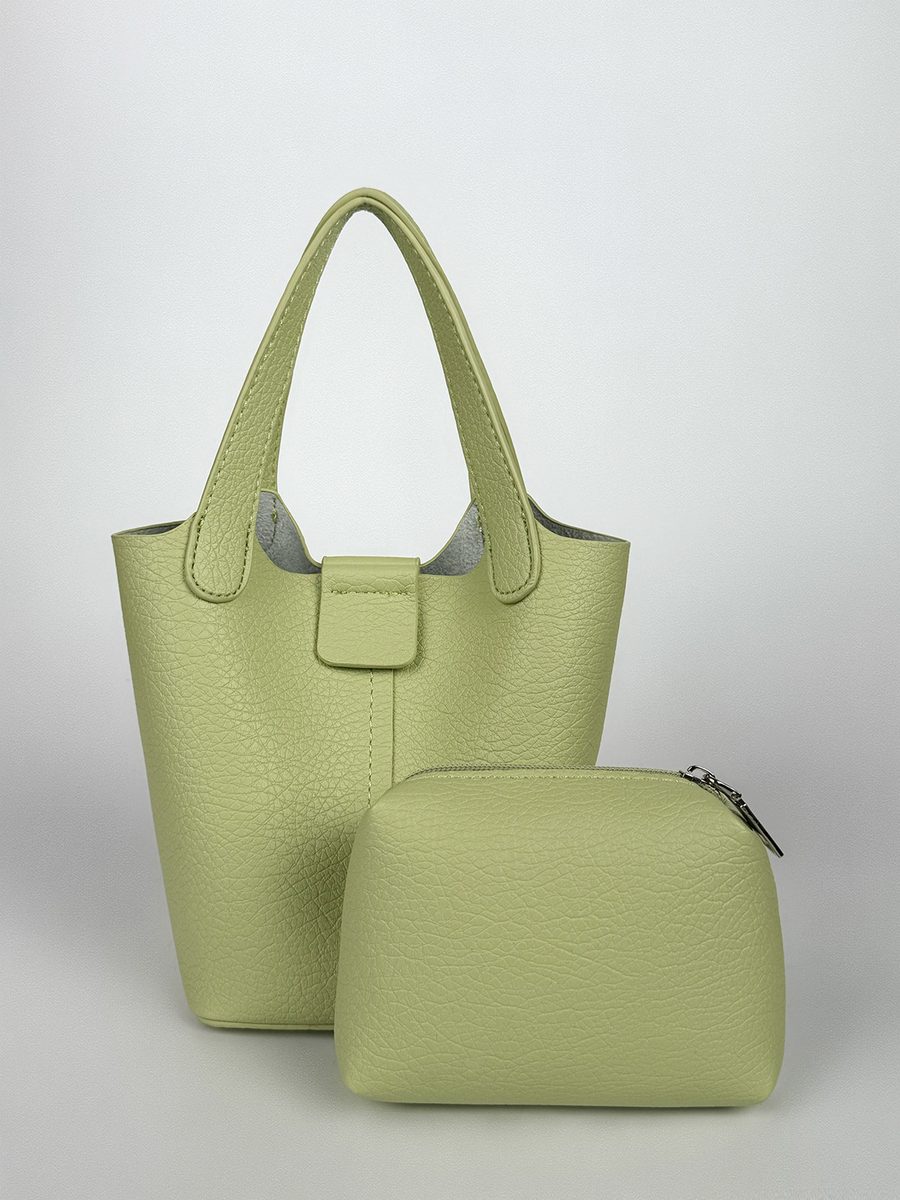PU Leather Mini Bucket Crossbody Bag view 9