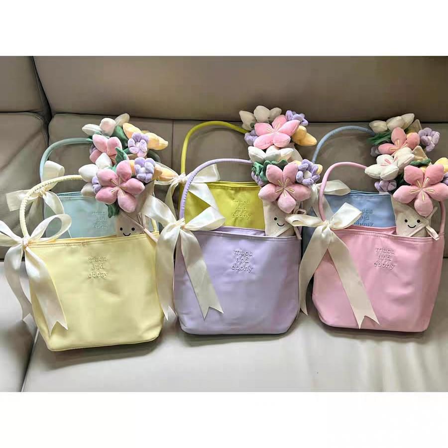 Nylon Minimalist Bucket Top-Handle Bag view 2