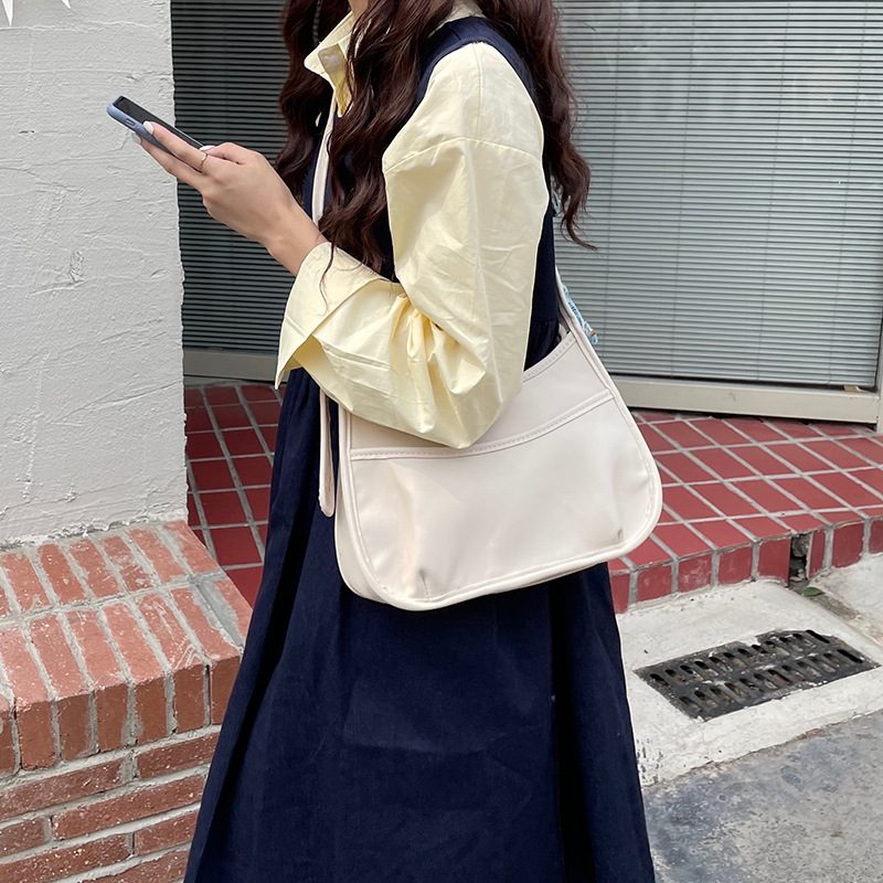 Wide Strap Crescent Bucket Saddle Bag view 2