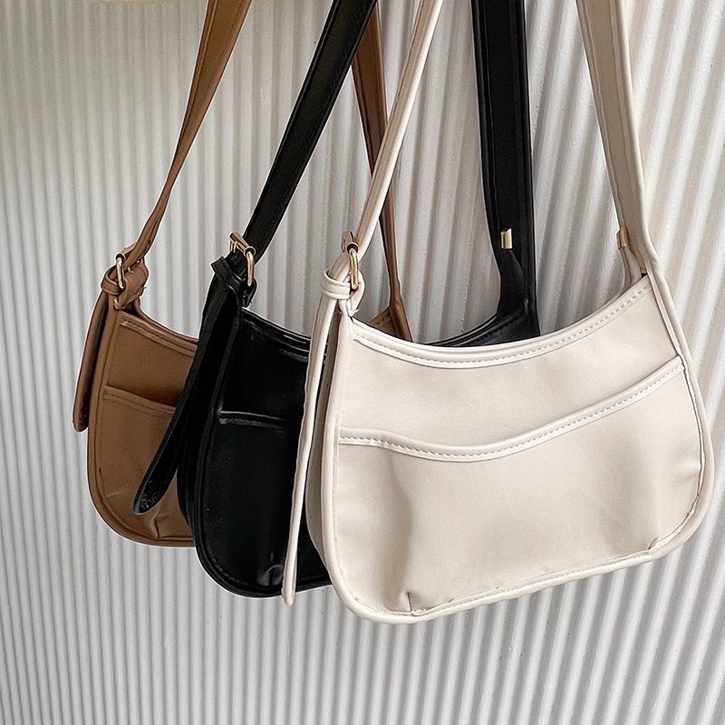 Wide Strap Crescent Bucket Saddle Bag view 5