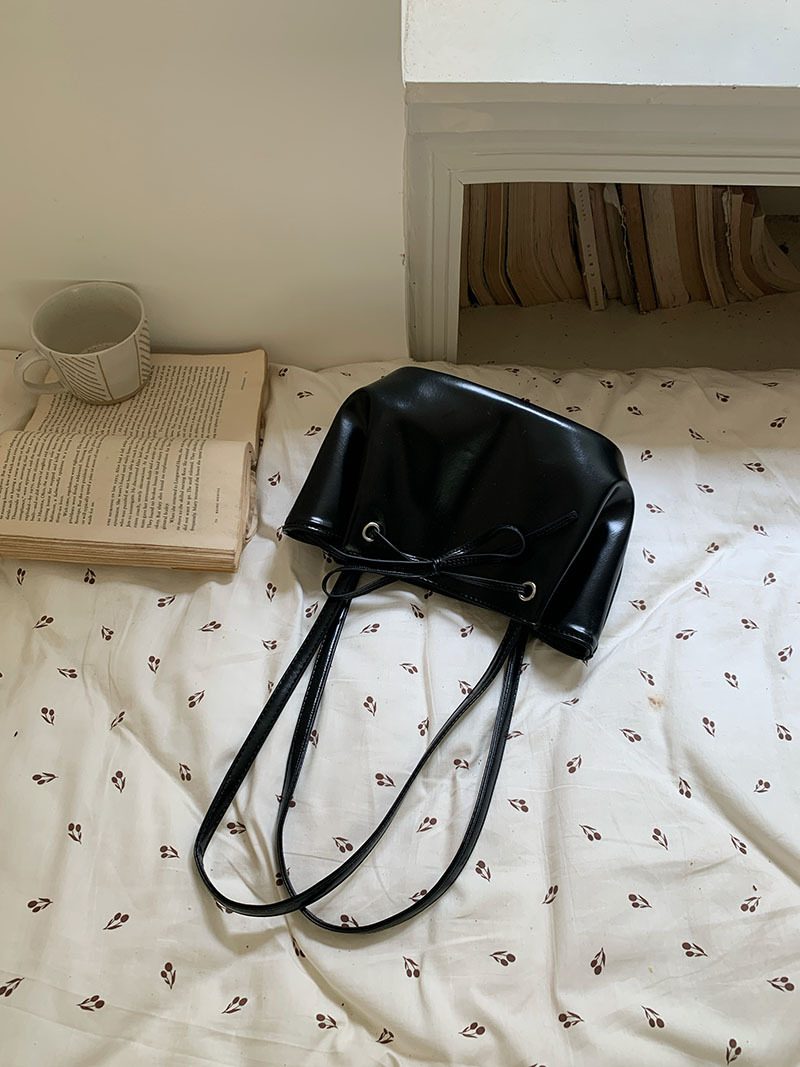 Bow Drawstring Bucket Bag view 8