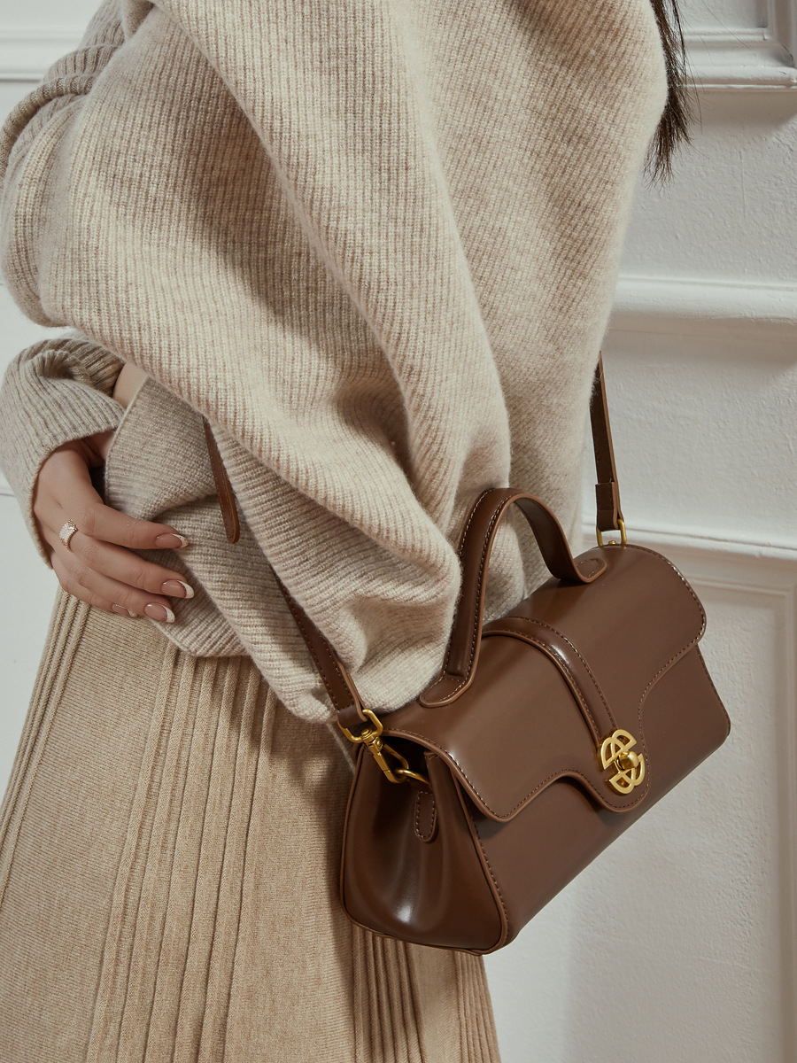 Lockclasp Mini Top-Handle Crossbody — Affordable Luxury view 3