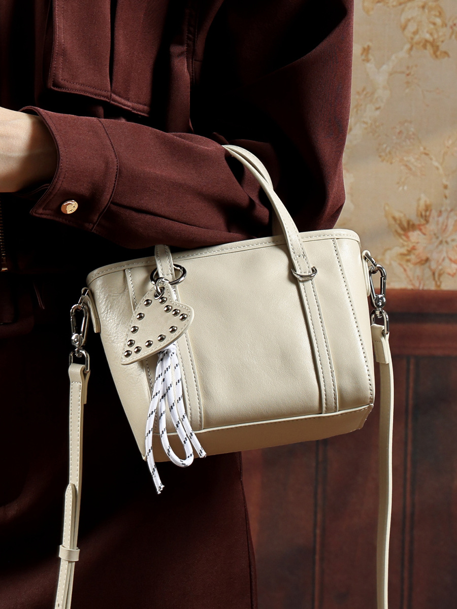 Crystal Veg-Tan Trapezoid Crossbody Tote view 2