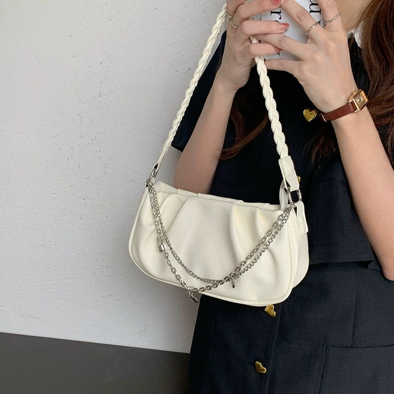 Woven Synthetic Crossbody Bag view 3