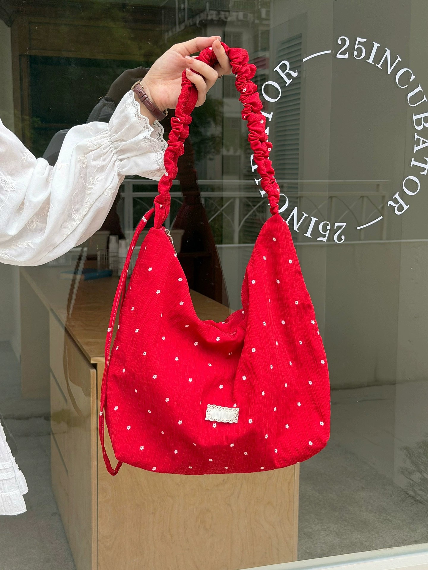 Cotton Canvas Crossbody Bag view 4