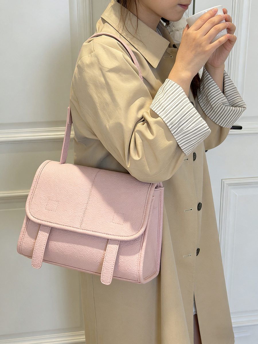 Vintage Flap Messenger Crossbody Bag view 6
