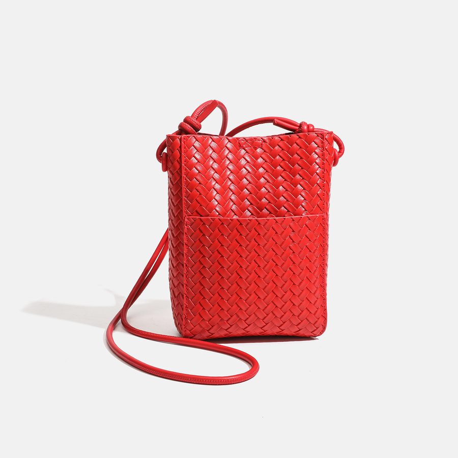 Soft Woven Mini Crossbody Phone Bag