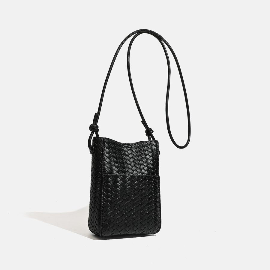 Soft Woven Mini Crossbody Phone Bag view 2
