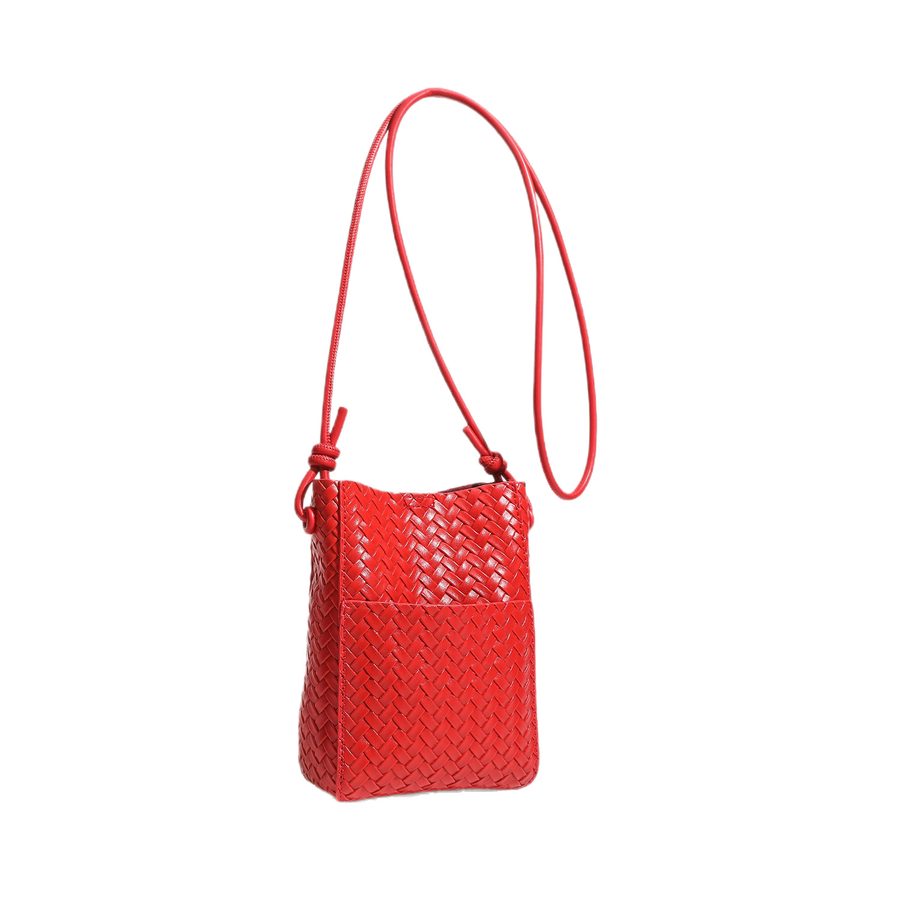 Soft Woven Mini Crossbody Phone Bag view 5