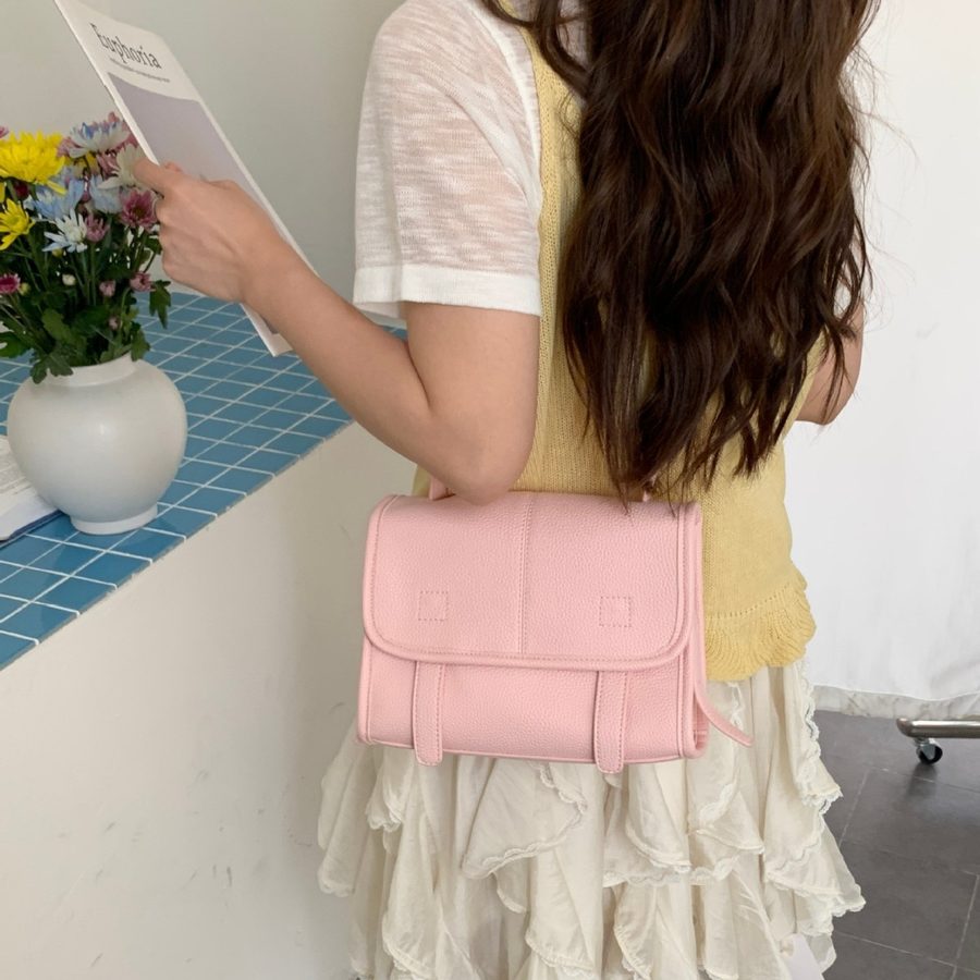 Soft Leather Mini Square Crossbody Bag