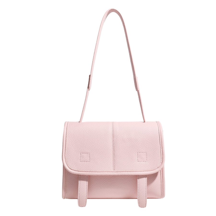 Mini sac bandoulière carré en cuir souple view 5
