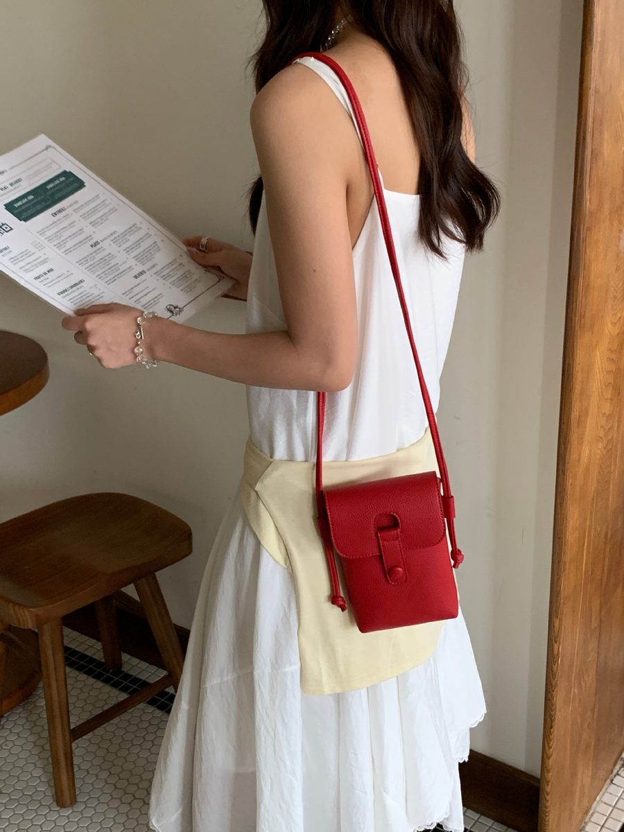Mini Crossbody Phone Bag Red view 6