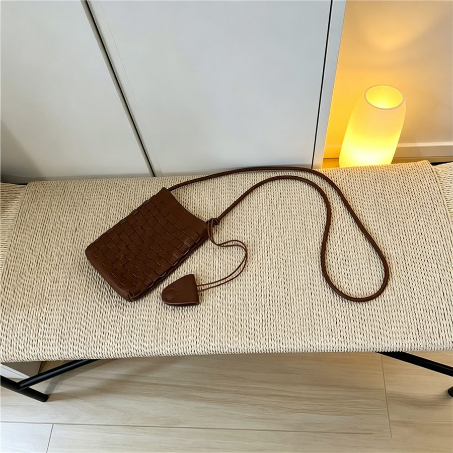 Handwoven Mini Crossbody Phone Bag view 4