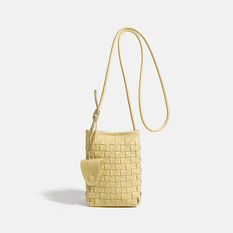 Handwoven Mini Crossbody Phone Bag view 3