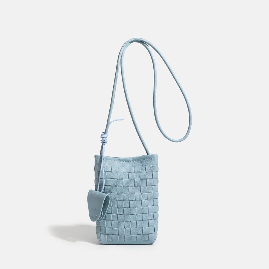 Handwoven Mini Crossbody Phone Bag view 4