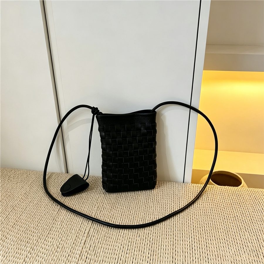 Handwoven Mini Crossbody Phone Bag view 6