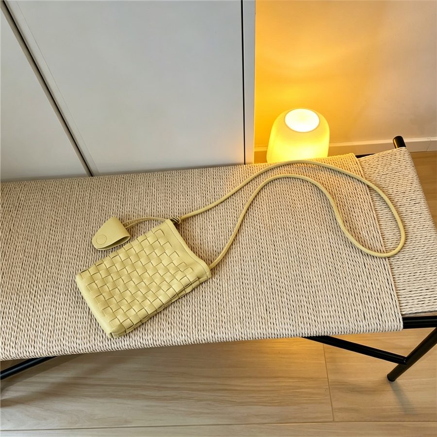 Handwoven Mini Crossbody Phone Bag view 7