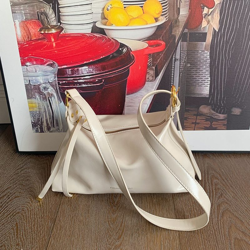 Soft Leather Shoulder Crossbody Tote Bag view 6