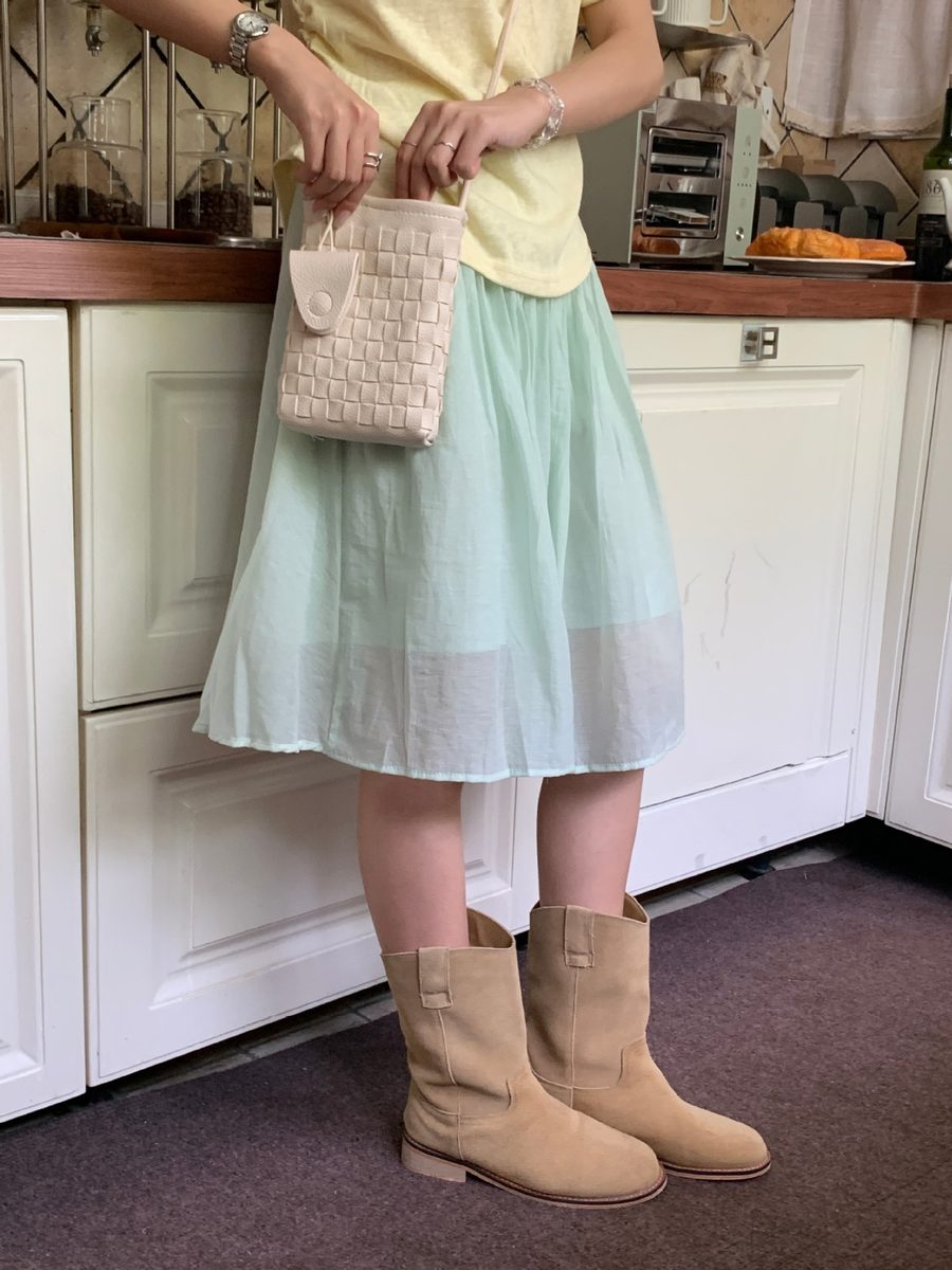 Woven Soft Leather Mini Crossbody Phone Bag view 8