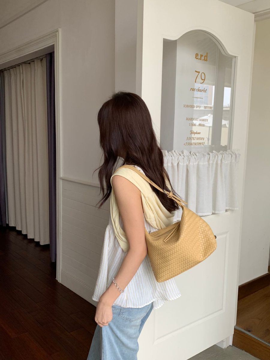 Woven Tote Crossbody Shoulder Bag view 9