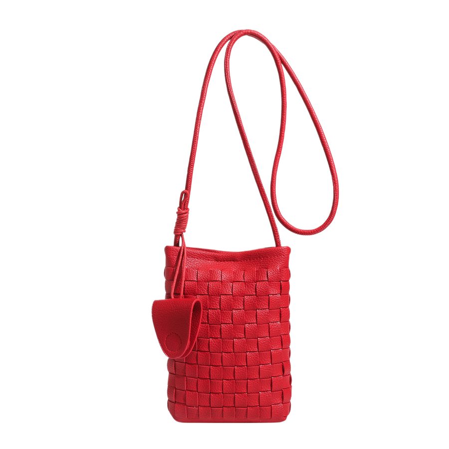 Mini Woven Phone Crossbody Bag view 5