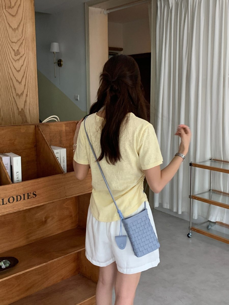 Mini Woven Phone Crossbody Bag view 9