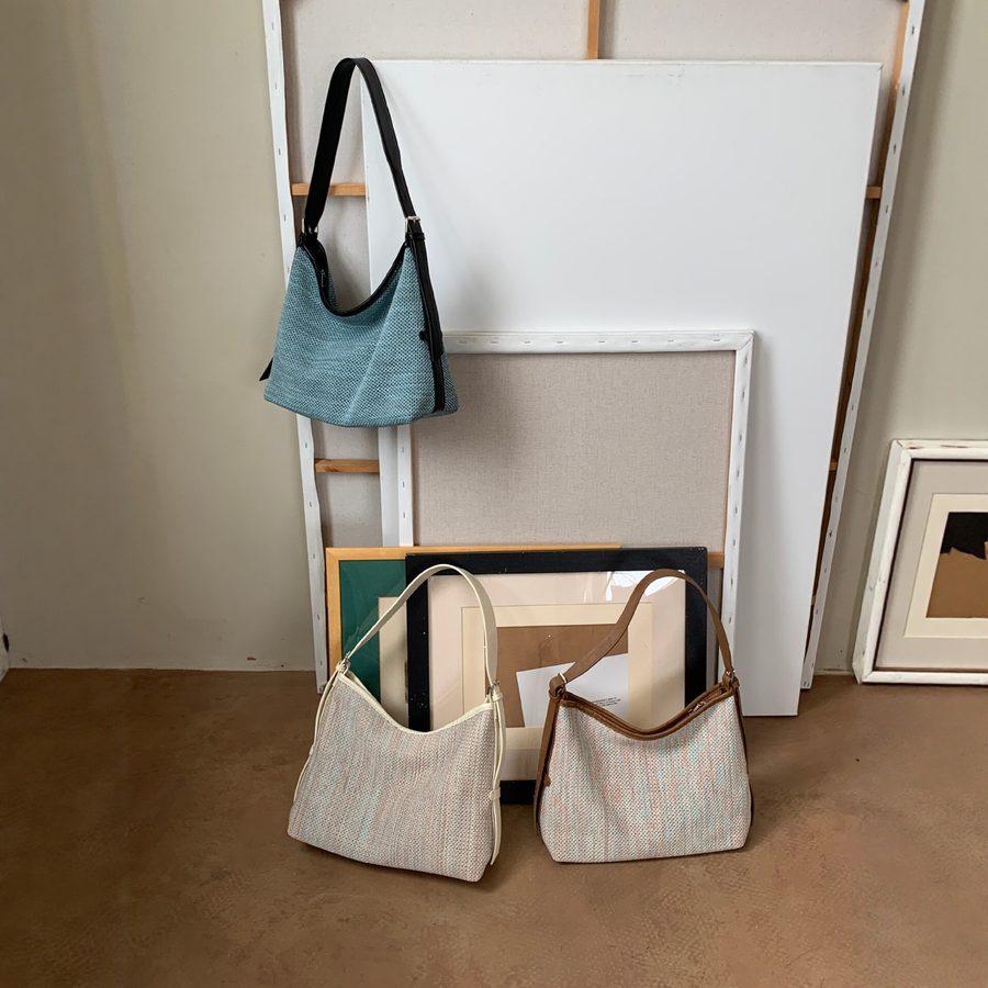 Handwoven Tote Crossbody Bag view 4