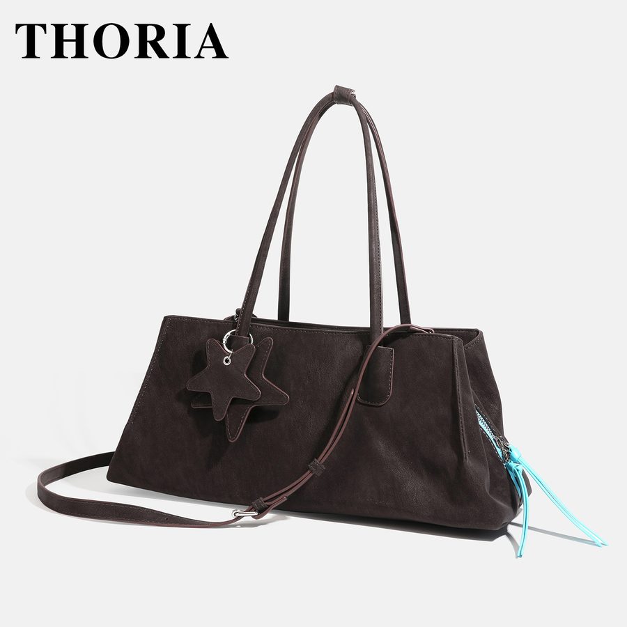Matte Baguette Tote Crossbody Shoulder Top-Handle view 2