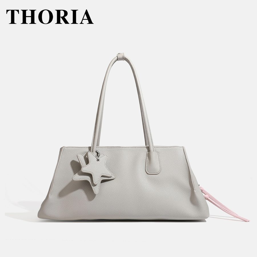 Matte Baguette Tote Crossbody Shoulder Top-Handle view 3